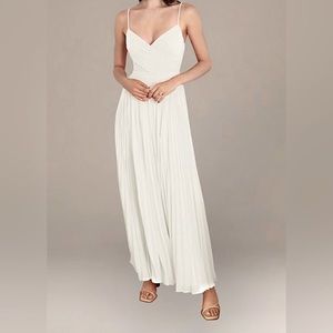 The Ellea Dress, Ivory Spaghetti Strap Keyhole Back Dress, Fame and Partner